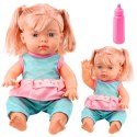 LEAN Toys Lalka Bobas W Turkusowym Komplecie Kucyki Butelka Dźwięk
