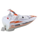 LEAN Toys Łódź Motorówka Na Baterie Biała Pływająca Wodna