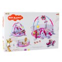 LEAN Toys Mata Edukacyjna Dla Niemowląt Basen Na Kulki 3w1 Jednorożec Różowa