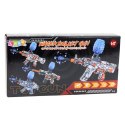 LEAN Toys Pistolet Elektryczny Na Kulki Wodne Grafitti Biało Niebieski