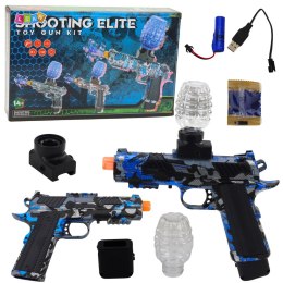 LEAN Toys Pistolet Elektryczny Na Kulki Wodne Grafitti Niebieski