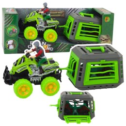 LEAN Toys Zestaw Quad Z Kierowcą Klatka Z Dinozaurem Pterodaktyl