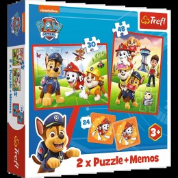 Trefl Puzzle Puzzle - 2w1 + memos - Psia ekipa w akcji - Viacom PAW Patrol 93337