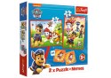 Trefl Puzzle Puzzle - 2w1 + memos - Psia ekipa w akcji - Viacom PAW Patrol 93337