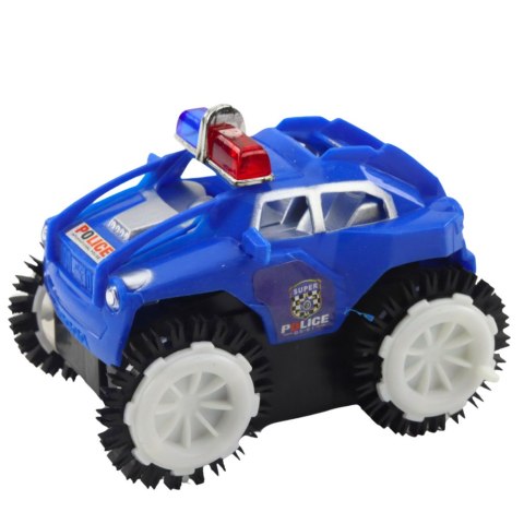 LEAN TOYS Autko Policyjne Przewrotek Czujnik Przeszkód 360° Światła Dźwięki Niebieski LEAN TOYS Autko Policyjne Przewrotek Czujnik Przeszkód 360° Światła Dźwięki Niebieski