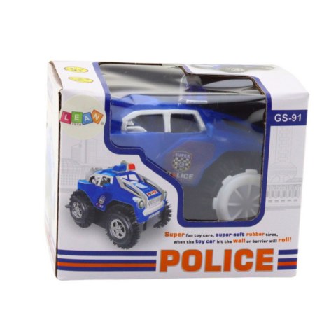 LEAN TOYS Autko Policyjne Przewrotek Czujnik Przeszkód 360° Światła Dźwięki Niebieski LEAN TOYS Autko Policyjne Przewrotek Czujnik Przeszkód 360° Światła Dźwięki Niebieski