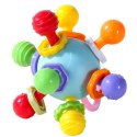 LEAN TOYS Gryzak Zabawka Sensoryczna Z Grzechotką Dla Niemowląt Kolorowa