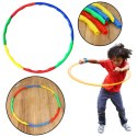 LEAN TOYS Hula Hop Z Wypustkami Do Ćwiczeń Zabawy Składane Kolorowe 8el