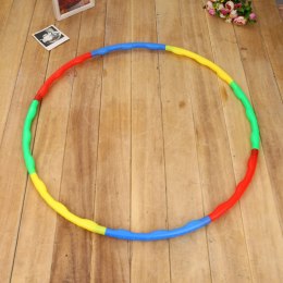 LEAN TOYS Hula Hop Z Wypustkami Do Ćwiczeń Zabawy Składane Kolorowe 8el