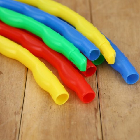LEAN TOYS Hula Hop Z Wypustkami Do Ćwiczeń Zabawy Składane Kolorowe 8el LEAN TOYS Hula Hop Z Wypustkami Do Ćwiczeń Zabawy Składane Kolorowe 8el