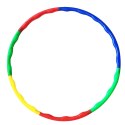 LEAN TOYS Hula Hop Z Wypustkami Do Ćwiczeń Zabawy Składane Kolorowe 8el