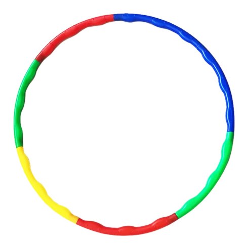 LEAN TOYS Hula Hop Z Wypustkami Do Ćwiczeń Zabawy Składane Kolorowe 8el LEAN TOYS Hula Hop Z Wypustkami Do Ćwiczeń Zabawy Składane Kolorowe 8el