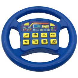 LEAN TOYS Interaktywna Kierownica Samochodowa Dźwięki Niebieska