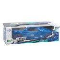 LEAN Toys Auto Sportowe Czujnik Przeszkód Kula Led Obrót 360° Światła Dźwięk Niebieski