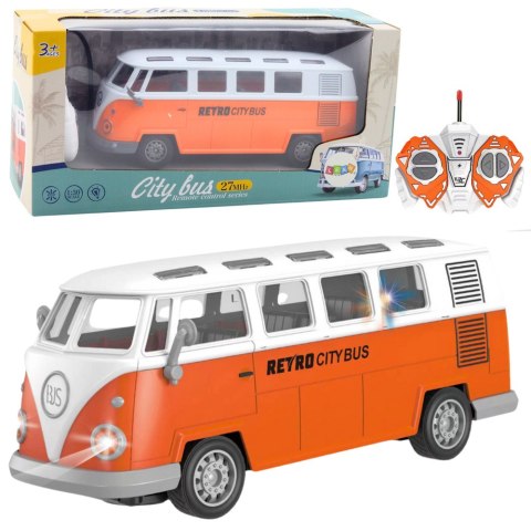 LEAN Toys Autobus Retro City Bus Zdalnie Sterowany RC Światła 1:30 LEAN Toys Autobus Retro City Bus Zdalnie Sterowany RC Światła 1:30