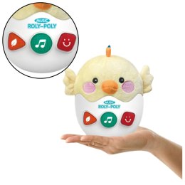 LEAN Toys Interaktywna Wańka Wstańka Kurczak Światła Dźwięki Żółty