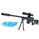 LEAN Toys Karabin Snajperski Replika AWM Stojak Kulki Wodne Żelowe 80cm
