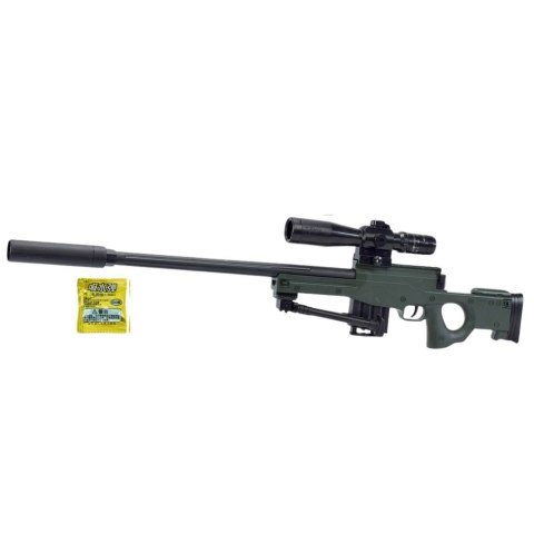 LEAN Toys Karabin Snajperski Replika AWM Stojak Kulki Wodne Żelowe 80cm LEAN Toys Karabin Snajperski Replika AWM Stojak Kulki Wodne Żelowe 80cm