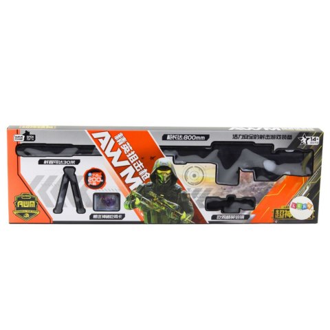 LEAN Toys Karabin Snajperski Replika AWM Stojak Kulki Wodne Żelowe 80cm LEAN Toys Karabin Snajperski Replika AWM Stojak Kulki Wodne Żelowe 80cm