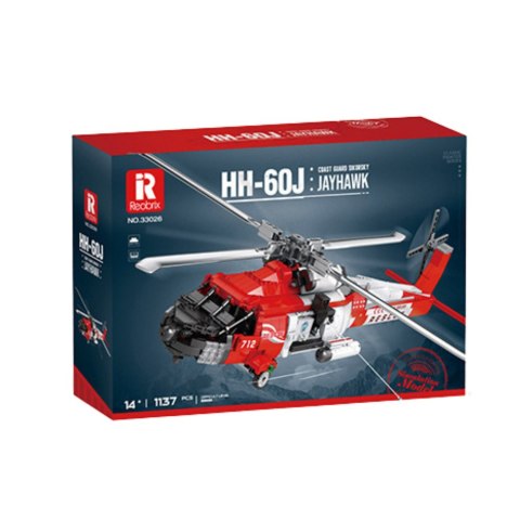 LEAN Toys Klocki Konstrukcyjne Helikopter Ratunkowy HH-60J Jayhawk 1137el LEAN Toys Klocki Konstrukcyjne Helikopter Ratunkowy HH-60J Jayhawk 1137el