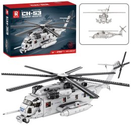 LEAN Toys Klocki Konstrukcyjne Śmigłowiec Transportowy Helikopter 2192el