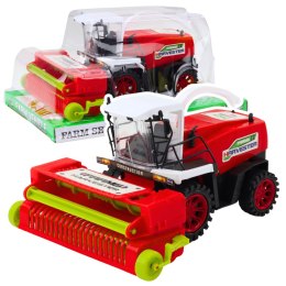 LEAN Toys Kombajn Rolniczy Farmerski Z Hederem Napęd Czerwony