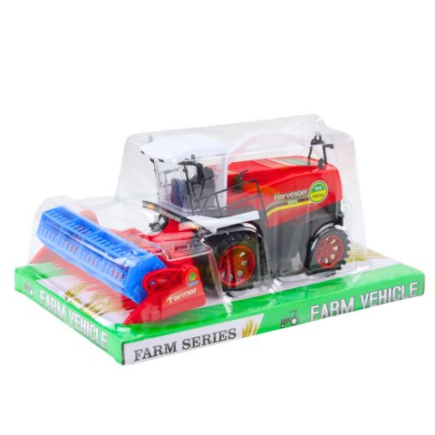 LEAN Toys Kombajn Zbożowy Farmerski Rolniczy Heder Napęd Czerwony LEAN Toys Kombajn Zbożowy Farmerski Rolniczy Heder Napęd Czerwony