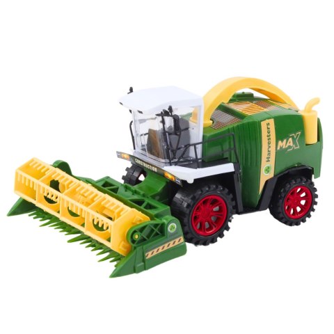 LEAN Toys Kombajn Zbożowy Farmerski Rolniczy Heder Napęd Zielony LEAN Toys Kombajn Zbożowy Farmerski Rolniczy Heder Napęd Zielony