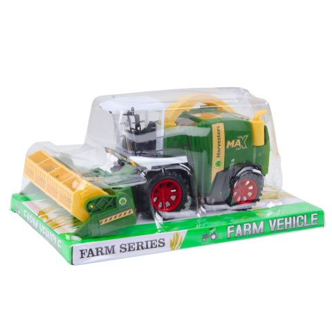 LEAN Toys Kombajn Zbożowy Farmerski Rolniczy Heder Napęd Zielony LEAN Toys Kombajn Zbożowy Farmerski Rolniczy Heder Napęd Zielony