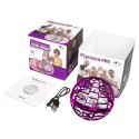 LEAN Toys Latająca Wirująca Kula Flynova Sterowana Ręką Różowa LED 10 cm