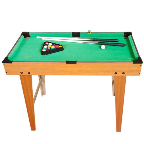 LEAN Toys Mini Stół Do Bilarda Drewniany Bile Kije Trójkąt Kreda LEAN Toys Mini Stół Do Bilarda Drewniany Bile Kije Trójkąt Kreda