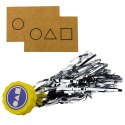 LEAN Toys Zestaw 5 Gier Squid Game Tradycyjne Koreańskie Gry Kości Bączek Dwie Karty