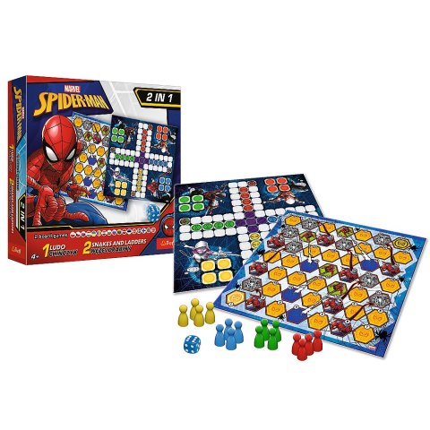 Trefl Gry Gra 2w1 Chińczyk / Węże i drabiny - Spider-Man Trefl 02419 Trefl Gry Gra 2w1 Chińczyk / Węże i drabiny - Spider-Man Trefl 02419
