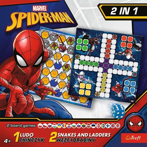 Trefl Gry Gra 2w1 Chińczyk / Węże i drabiny - Spider-Man Trefl 02419 Trefl Gry Gra 2w1 Chińczyk / Węże i drabiny - Spider-Man Trefl 02419