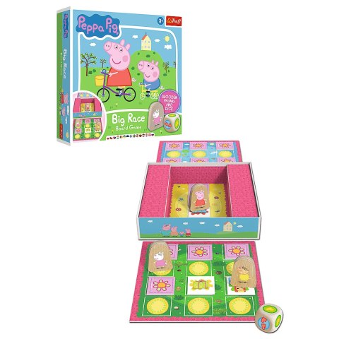 Trefl Gry Gra Big race Świnka Peppa Trefl 02262 Trefl Gry Gra Big race Świnka Peppa Trefl 02262