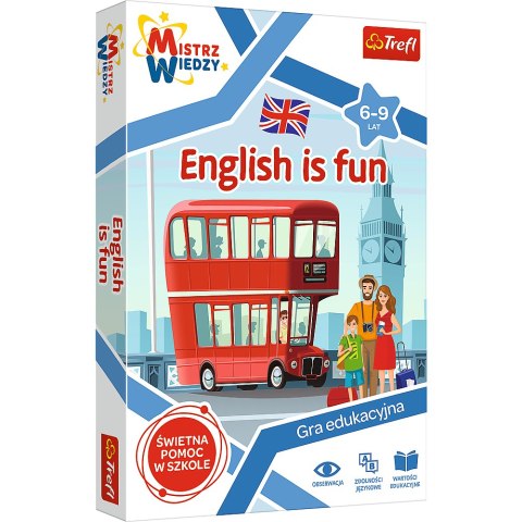 Trefl Gry Gra Edukacyjna English is Fun z Serii Mistrz Wiedzy Trefl 01954 Trefl Gry Gra Edukacyjna English is Fun z Serii Mistrz Wiedzy Trefl 01954