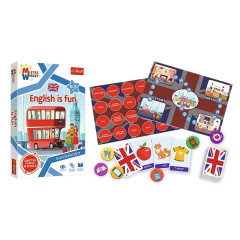 Trefl Gry Gra Edukacyjna English is Fun z Serii Mistrz Wiedzy Trefl 01954 Trefl Gry Gra Edukacyjna English is Fun z Serii Mistrz Wiedzy Trefl 01954