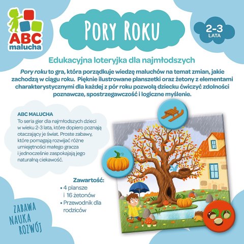Trefl Gry Gra Edukacyjna Pory Roku z Serii ABC Malucha Trefl 01941 Trefl Gry Gra Edukacyjna Pory Roku z Serii ABC Malucha Trefl 01941