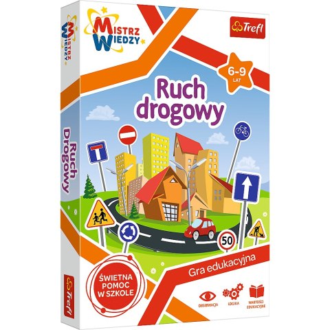 Trefl Gry Gra Edukacyjna Ruch drogowy z Serii Mistrz Wiedzy Trefl 01955 Trefl Gry Gra Edukacyjna Ruch drogowy z Serii Mistrz Wiedzy Trefl 01955