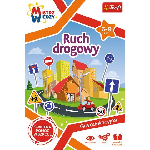 Trefl Gry Gra Edukacyjna Ruch drogowy z Serii Mistrz Wiedzy Trefl 01955 Trefl Gry Gra Edukacyjna Ruch drogowy z Serii Mistrz Wiedzy Trefl 01955