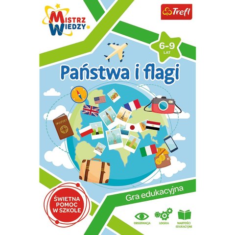 Trefl Gry Gra Państwa i flagi z Serii Mistrz Wiedzy Trefl 01953 Trefl Gry Gra Państwa i flagi z Serii Mistrz Wiedzy Trefl 01953