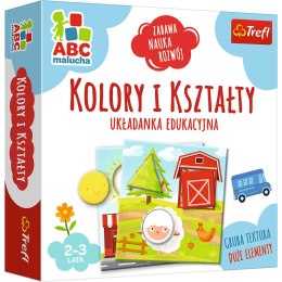 Trefl Gry Gra Układanka Edukacyjna Kolory i kształty z Serii ABC Malucha Trefl 01939
