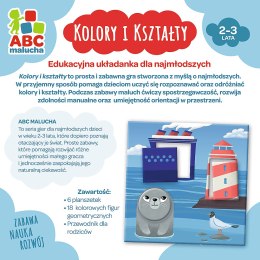 Trefl Gry Gra Układanka Edukacyjna Kolory i kształty z Serii ABC Malucha Trefl 01939