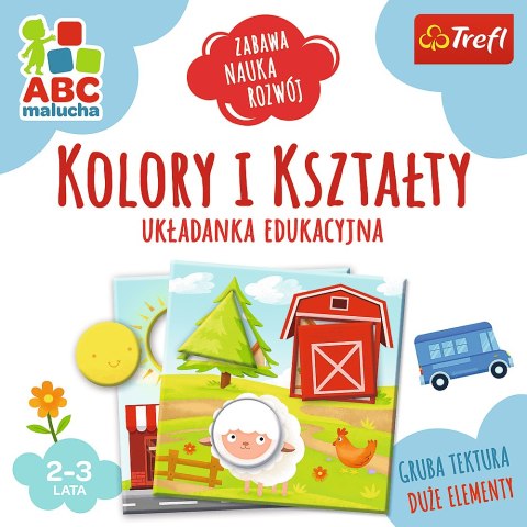 Trefl Gry Gra Układanka Edukacyjna Kolory i kształty z Serii ABC Malucha Trefl 01939 Trefl Gry Gra Układanka Edukacyjna Kolory i kształty z Serii ABC Malucha Trefl 01939
