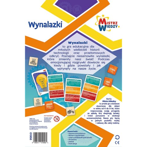Trefl Gry Gra Wynalazki z Serii Mistrz Wiedzy Trefl 01958 Trefl Gry Gra Wynalazki z Serii Mistrz Wiedzy Trefl 01958