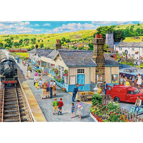 Trefl Puzzle Puzzle - "1000 Premium Plus" - Tea Time: Dworzec kolejowy Trefl 10810 Trefl Puzzle Puzzle - "1000 Premium Plus" - Tea Time: Dworzec kolejowy Trefl 10810