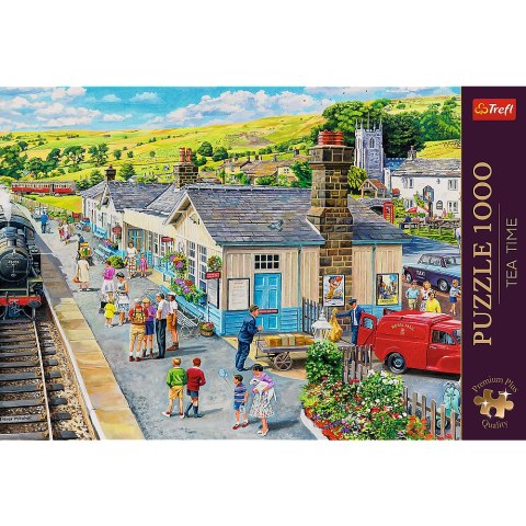 Trefl Puzzle Puzzle - "1000 Premium Plus" - Tea Time: Dworzec kolejowy Trefl 10810 Trefl Puzzle Puzzle - "1000 Premium Plus" - Tea Time: Dworzec kolejowy Trefl 10810