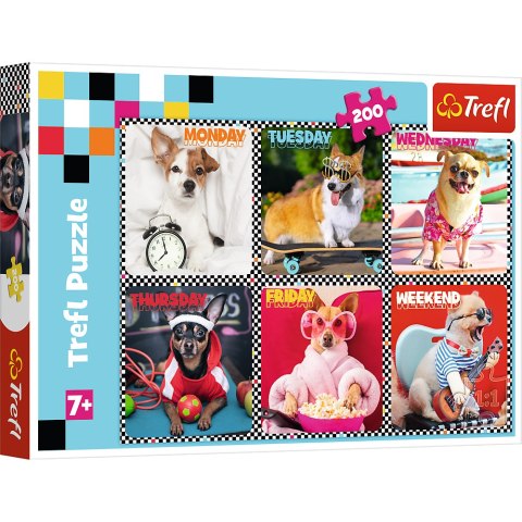 Trefl Puzzle Puzzle - 200 - Wesołe psy - Trefl 13279 Trefl Puzzle Puzzle - 200 - Wesołe psy - Trefl 13279