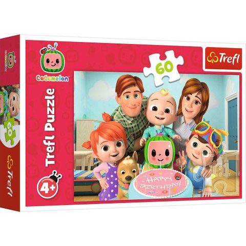 Trefl Puzzle Puzzle 60 el. Cocomelon, Wspaniały dzień Trefl 17391 Trefl Puzzle Puzzle 60 el. Cocomelon, Wspaniały dzień Trefl 17391