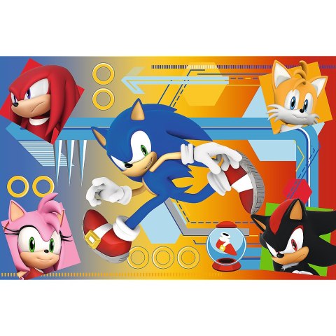 Trefl Puzzle Puzzle Sonic 60 el. Sonic w akcji 17387 Trefl Puzzle Puzzle Sonic 60 el. Sonic w akcji 17387